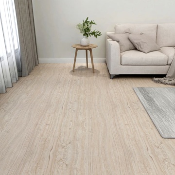 Plăci de pardoseală autoadezive 55 buc. maro deschis PVC 5,11m² - Img 1