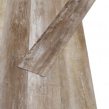 Plăci de pardoseală, lemn spălat, 5,26 m², 2 mm, PVC - Img 3