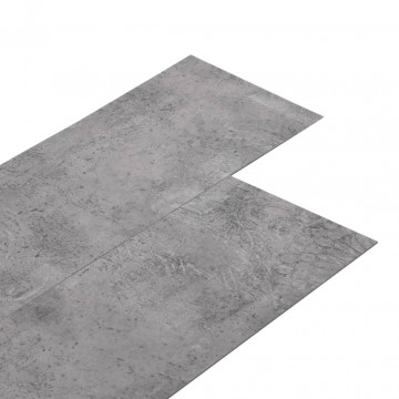 Plăci pardoseală autoadezive, maro ciment, 5,21 m², 2 mm, PVC - Img 2