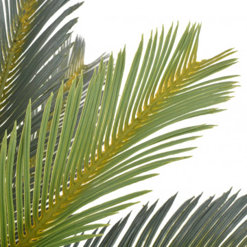 Plantă artificială palmier cycas cu ghiveci, verde, 90 cm - Img 2