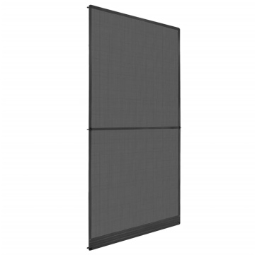 Plasă insecte cu balamale pentru uși, antracit, 120 x 240 cm - Img 1