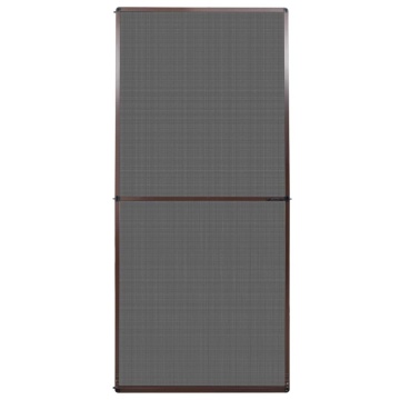 Plasă insecte cu balamale pentru uși, maro, 100 x 215 cm - Img 2