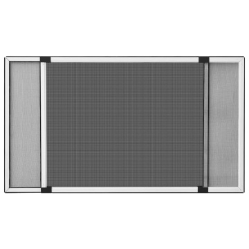 Plasă insecte extensibilă pentru ferestre, alb, (100-193)x75 cm - Img 2