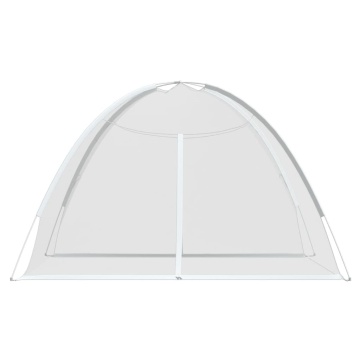 Plasa țânțari Mongolia cu uși, 220 ochiuri alb 200x200x130 cm - Img 4