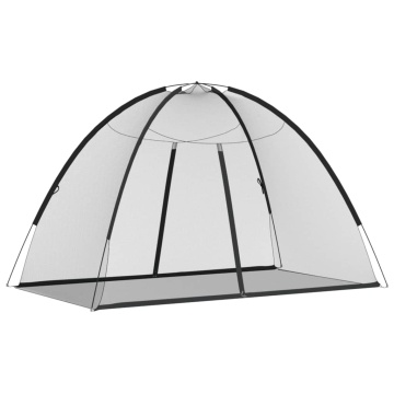 Plasa țânțari Mongolia cu uși, 220 ochiuri negru 200x120x130 cm - Img 2