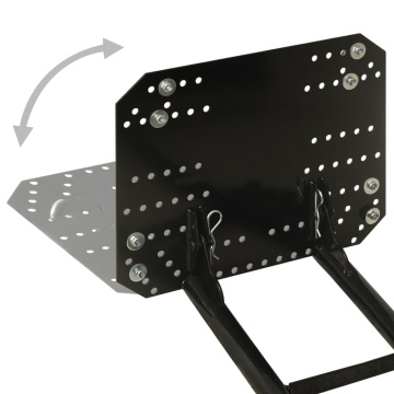 Plug de zăpadă pentru ATV, negru, 115x38 cm - Img 8