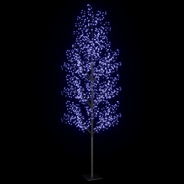 Pom Crăciun, 1200 LED-uri lumină albastră flori de cireș 400 cm - Img 3