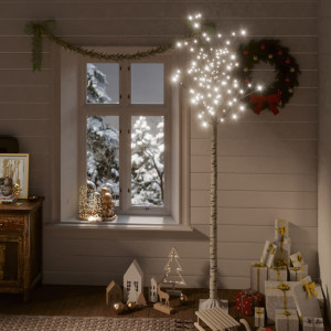Pom Crăciun 200 LED-uri alb rece 2,2 m salcie interior/exterior - Img 1