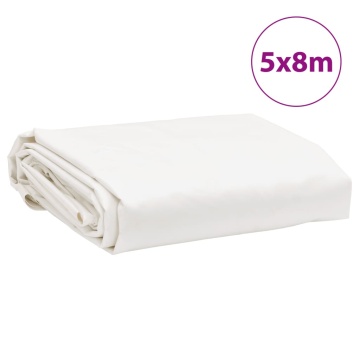 Prelată, alb, 5x8 m, 650 g/m² - Img 7