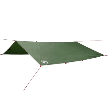 Prelată de camping, verde, 300x294 cm, impermeabilă - Img 2