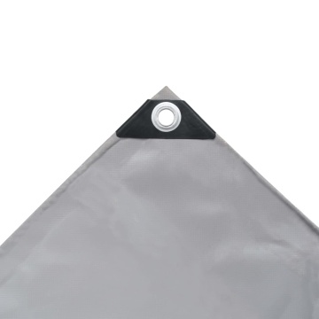 Prelată, gri, 6 x 8 m, 650 g/m² - Img 3