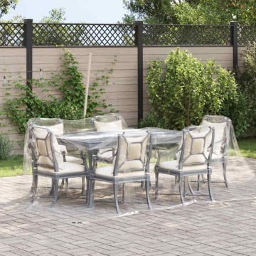 Prelata transparenta cu ochiuri 3x5 m PVC - Img 2