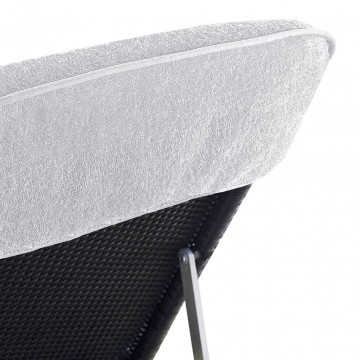 Prosoape de plajă, 4 buc., alb, 60x135 cm, textil 400 GSM - Img 6
