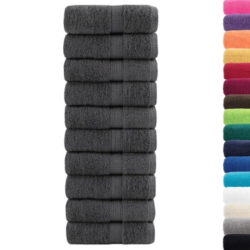 Prosoape mâini premium 50buc antracit 30x30cm 600gsm 100%bumbac - Img 2