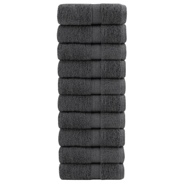 Prosoape mâini premium SOLUND 10buc antracit 30x30cm 600gsm - Img 1