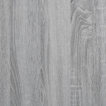Raft brutărie, gri sonoma, 90x40x132 cm, lemn prelucrat/metal - Img 7