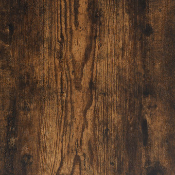 Raft brutărie, stejar fumuriu 90x40x132 cm lemn prelucrat/metal - Img 7