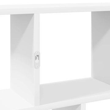 Raft cubic de perete cu 12 compartimente alb lemn prelucrat - Img 7