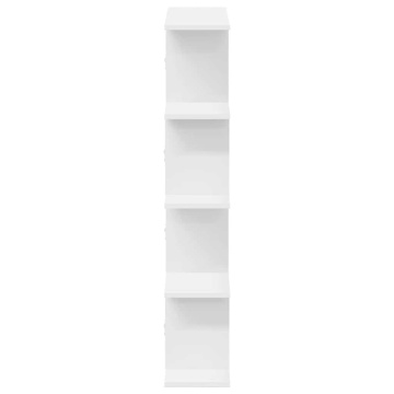 Raft cubic de perete cu 12 compartimente alb lemn prelucrat - Img 8