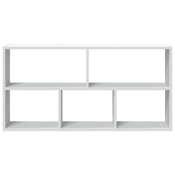 Raft de perete, alb, 100x25x50 cm, lemn prelucrat - Img 4