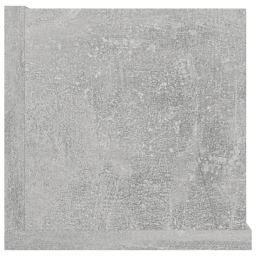 Raft de perete CD-uri, gri beton, 100x18x18 cm, lemn prelucrat - Img 6