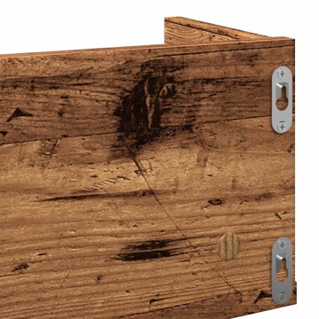 Raft de perete CD-uri, lemn vechi, 100x18x18 cm, lemn prelucrat - Img 6