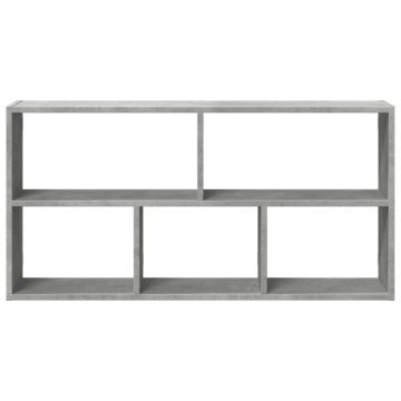 Raft de perete, gri beton, 100x25x50 cm, lemn prelucrat - Img 4