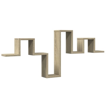 Raft de perete, stejar sonoma, 104,5x10x43 cm, lemn prelucrat - Img 2