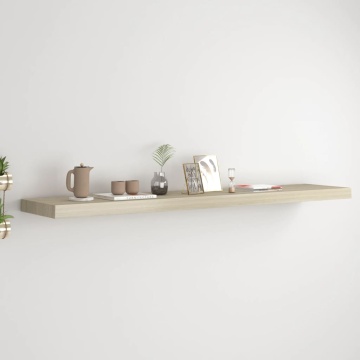 Raft de perete suspendat, stejar, 120x23,5x3,8 cm, MDF - Img 1