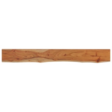Raft perete 160x20x2,5cm dreptunghiular lemn acacia margine vie - Img 2