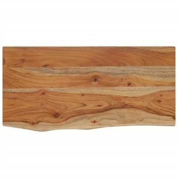 Raft perete 60x30x2,5 cm dreptunghiular lemn acacia margine vie - Img 2