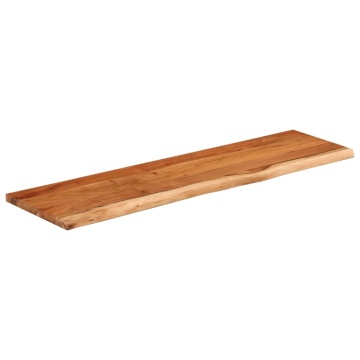 Raft perete 70x20x3,8 cm dreptunghiular lemn acacia margine vie - Img 3