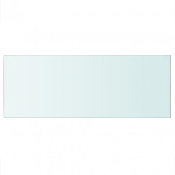 Rafturi, 2 buc., 60 x 25 cm, panouri sticlă transparentă - Img 3