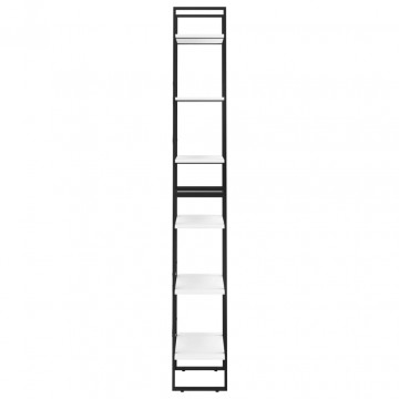 Rafturi de depozitare, 2 buc., alb, 60x30x210 cm, PAL - Img 6