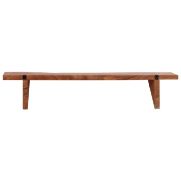 Rafturi de perete, 2 buc., 90x20x18 cm, lemn masiv de acacia - Img 5