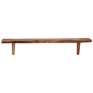 Rafturi de perete, 2 buc., 90x20x18 cm, lemn masiv de acacia - Img 8