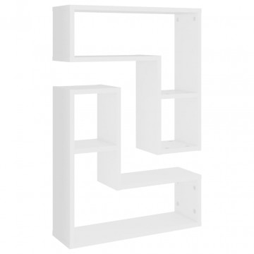 Rafturi de perete, 2 buc., alb, 50x15x50 cm, PAL - Img 2