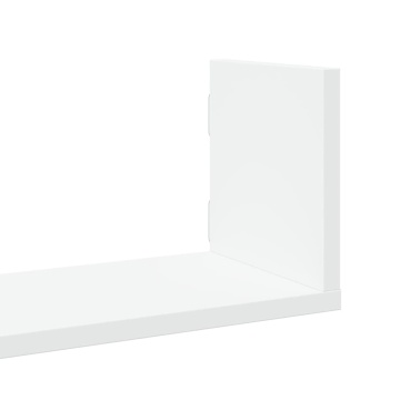 Rafturi de perete, 3 buc., alb, 80x18x18 cm, lemn prelucrat - Img 6