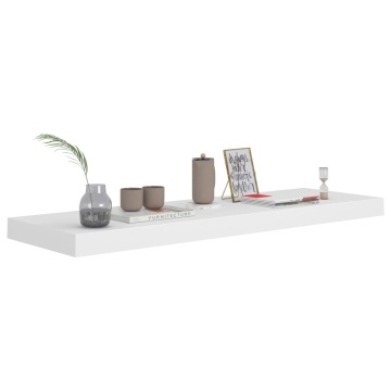 Rafturi de perete, 4 buc., alb, 80 x 23,5 x 3,8 cm, MDF - Img 3