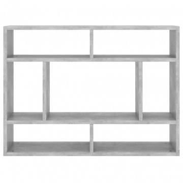 Rafturi de perete, gri beton, 75x16x55 cm, PAL - Img 4