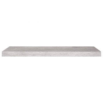 Rafturi de perete suspendate,2 buc,gri beton,80x23,5x3,8 cm,MDF - Img 8