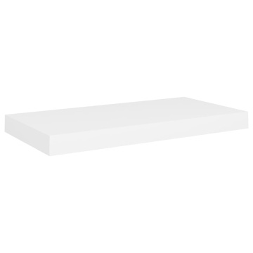 Rafturi de perete suspendate, 4 buc., alb, 50x23x3,8 cm, MDF - Img 4