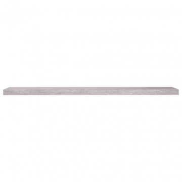 Rafturi perete suspendate 2 buc. gri beton 120x23,5x3,8 cm MDF - Img 8