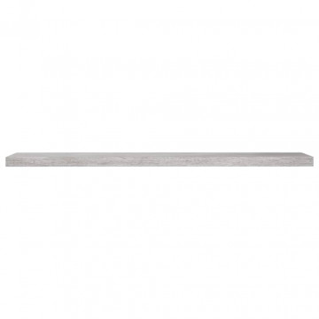 Rafturi perete suspendate 4 buc. gri beton 120x23,5x3,8 cm MDF - Img 8
