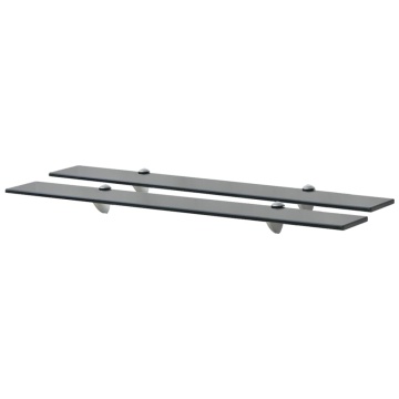 Rafturi suspendate, 2 buc., 80 x 10 cm, sticlă, 8 mm - Img 1