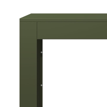 Rastel pentru lemne de foc, verde, 100x40x100 cm, oțel - Img 6