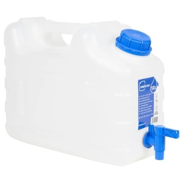 Recipient de apă cu robinet, transparent, 12 L, plastic - Img 1
