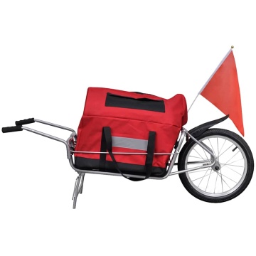 Remorcă cargo de bicicletă, cu o roată și geantă de depozitare - Img 1