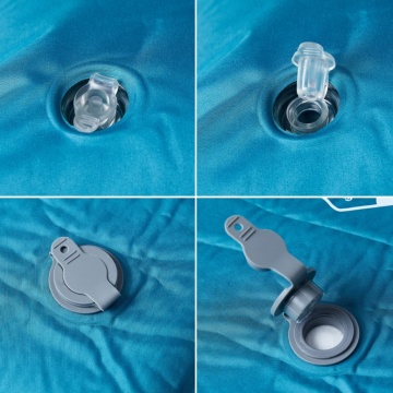 Saltea de camping gonflabilă cu pernă, 1 persoană, turcoaz - Img 4