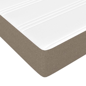 Saltea de pat cu arcuri, gri taupe, 80x200x20 cm, textil - Img 7